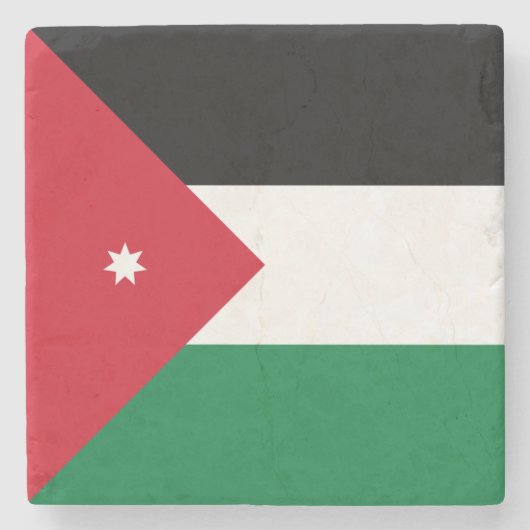 Jordan Flag Stenen Onderzetter (Voorkant)