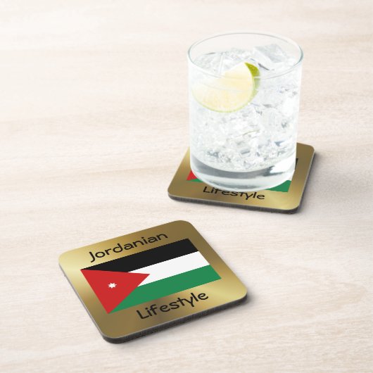 Jordan Flag+Text Onderzetter (Rechterzijde)