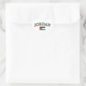 Jordan football ontwerp hart sticker (Tas)