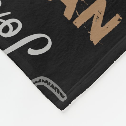 Jordan gepersonaliseerde naam zwart geel grijs bru fleece deken (Hoek)