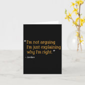 Jordan Gift Quote Grappige Verjaardag Gepersonalis Kaart (Gele Bloem)