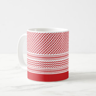 Jordan Hatta styled Red Pattern Koffiemok