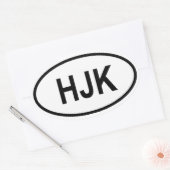 Jordan "HJK" Ovale Sticker (Envelop)