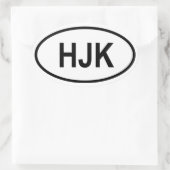 Jordan "HJK" Ovale Sticker (Tas)