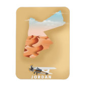 Jordan illustreerde kaartreisposter magneet (Verticaal)