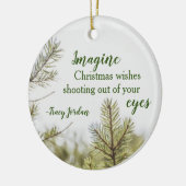 Jordan Kerstmis Keramisch Ornament (Links)