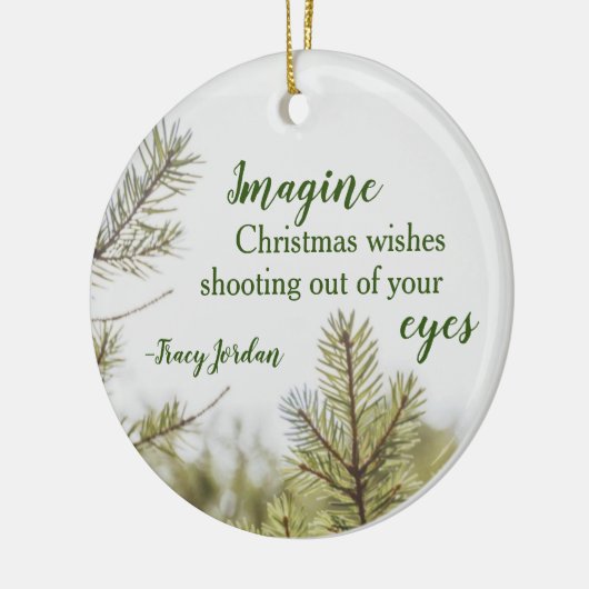 Jordan Kerstmis Keramisch Ornament (Links)