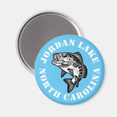 Jordan Lake, North Carolina Magneet (Voorkant / Achterkant)