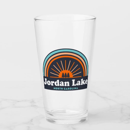 Jordan Lake North Carolina Rainbow Glas (Voorkant)