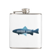 Jordan Lake North Carolina Vis Heupfles (Voorkant)