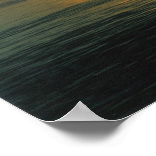 Jordan Lake Sunset Poster (Hoek)