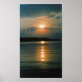 Jordan Lake Sunset Poster (Voorkant)