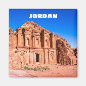 Jordan magnet met het klooster Petra (Voorkant)