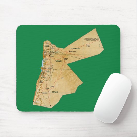 Jordan Map Mousepad Muismat (Met muis)