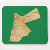 Jordan Map Mousepad Muismat (Voorkant)