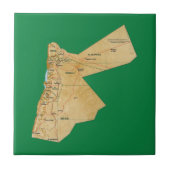 Jordan Map Tile Tegeltje (Voorkant)