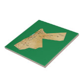 Jordan Map Tile Tegeltje (Zijkant)