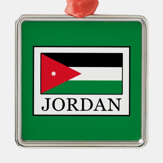 Jordan Metalen Ornament (Voorkant)