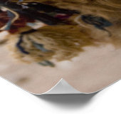 Jordan, oude Nabataean-stad Petra. Lokaal Poster (Hoek)