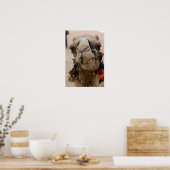 Jordan, oude Nabataean-stad Petra. Lokaal Poster (Keuken)