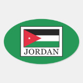 Jordan Ovale Sticker (Voorkant)