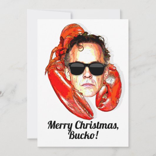 Jordan Peterson Merry Kerstmis, Bucko! Feestdagenkaart (Voorkant)
