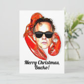 Jordan Peterson Merry Kerstmis, Bucko! Feestdagenkaart (Staand voorkant)
