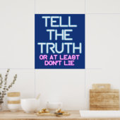 Jordan Peterson: Vertel de waarheid... Poster (Keuken)