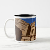 Jordan, Petra, het klooster, Al Deir. Tweekleurige Koffiemok (Links)