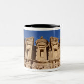 Jordan, Petra, het klooster, Al Deir. Tweekleurige Koffiemok (Center)