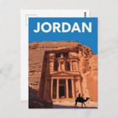 Jordan Petra Treasury Retro Briefkaart (Voorkant / Achterkant)
