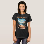 Jordan Pond Acadia Blue Reizen T-shirt (Voorkant volledig)