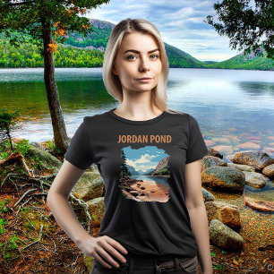 Jordan Pond Acadia Blue Reizen T-shirt