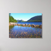 Jordan Pond I in Acadia National Park Canvas Afdruk (Voorkant)