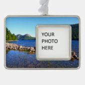 Jordan Pond I in Acadia National Park Verzilverd Omlijst Ornament (Voorkant)