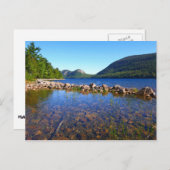 Jordan Pond I in het Acadia National Park Briefkaart (Voorkant / Achterkant)