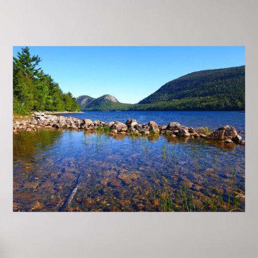 Jordan Pond I in het Acadia National Park Poster (Voorkant)