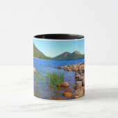 Jordan Pond II in het Acadia National Park Mok (Midden)