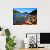 Jordan Pond II in het Acadia National Park Poster (Thuiskantoor)