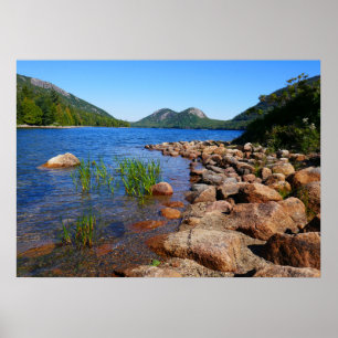 Jordan Pond II in het Acadia National Park Poster