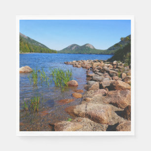 Jordan Pond II in het Acadia National Park Servet