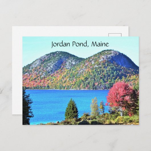 Jordan Pond Maine Briefkaart (Voorkant / Achterkant)
