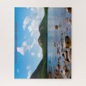 Jordan Pond Maine.kerstgroeten Legpuzzel (Verticaal)