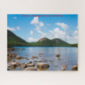 Jordan Pond Maine.kerstgroeten Legpuzzel (Horizontaal)
