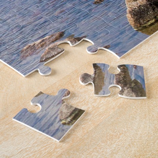 Jordan Pond Maine.kerstgroeten Legpuzzel (Zijkant)