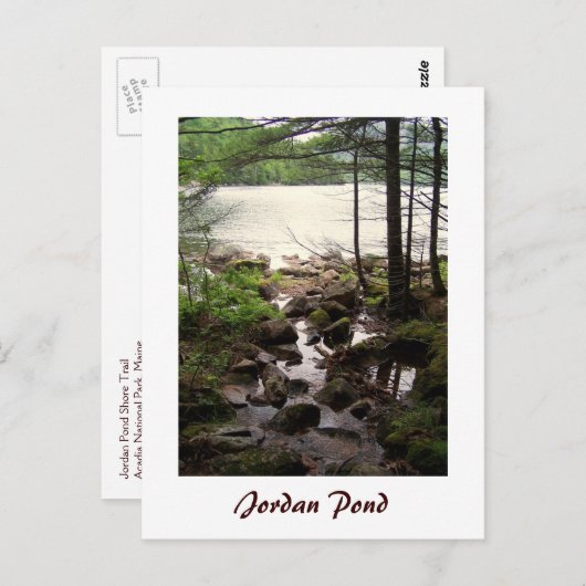 Jordan Pond Shore Trail Briefkaart (Voorkant / Achterkant)