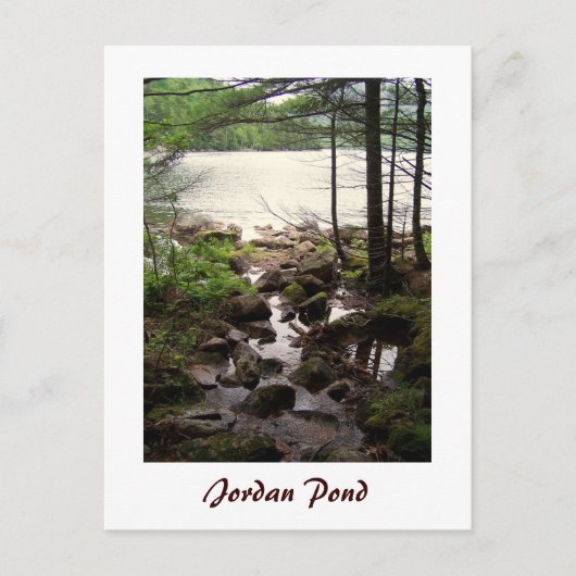 Jordan Pond Shore Trail Briefkaart (Voorkant)