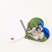 Jordan Pugs & Kisses Heart-Shaped-laptop Notitieboek (Binnen)