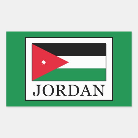 Jordan Rechthoekige Sticker (Voorkant)