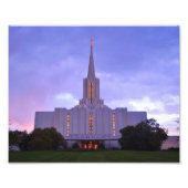 Jordan River LDS Temple Foto Afdruk (Voorkant)
